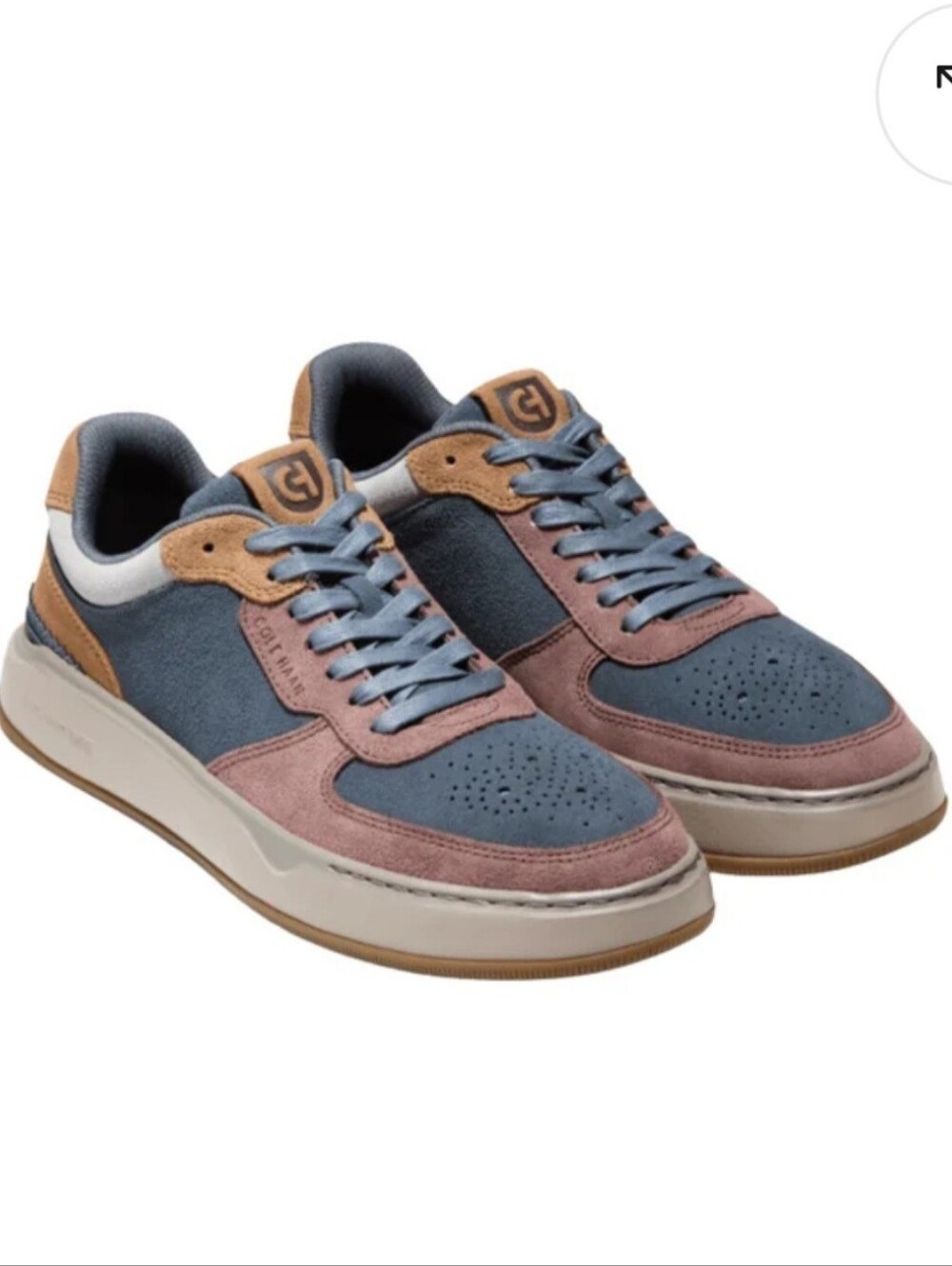 Cole HaanCole Haan Men’s GrandPrø Crossover Suede Sneakers – Turbulence/Toaste